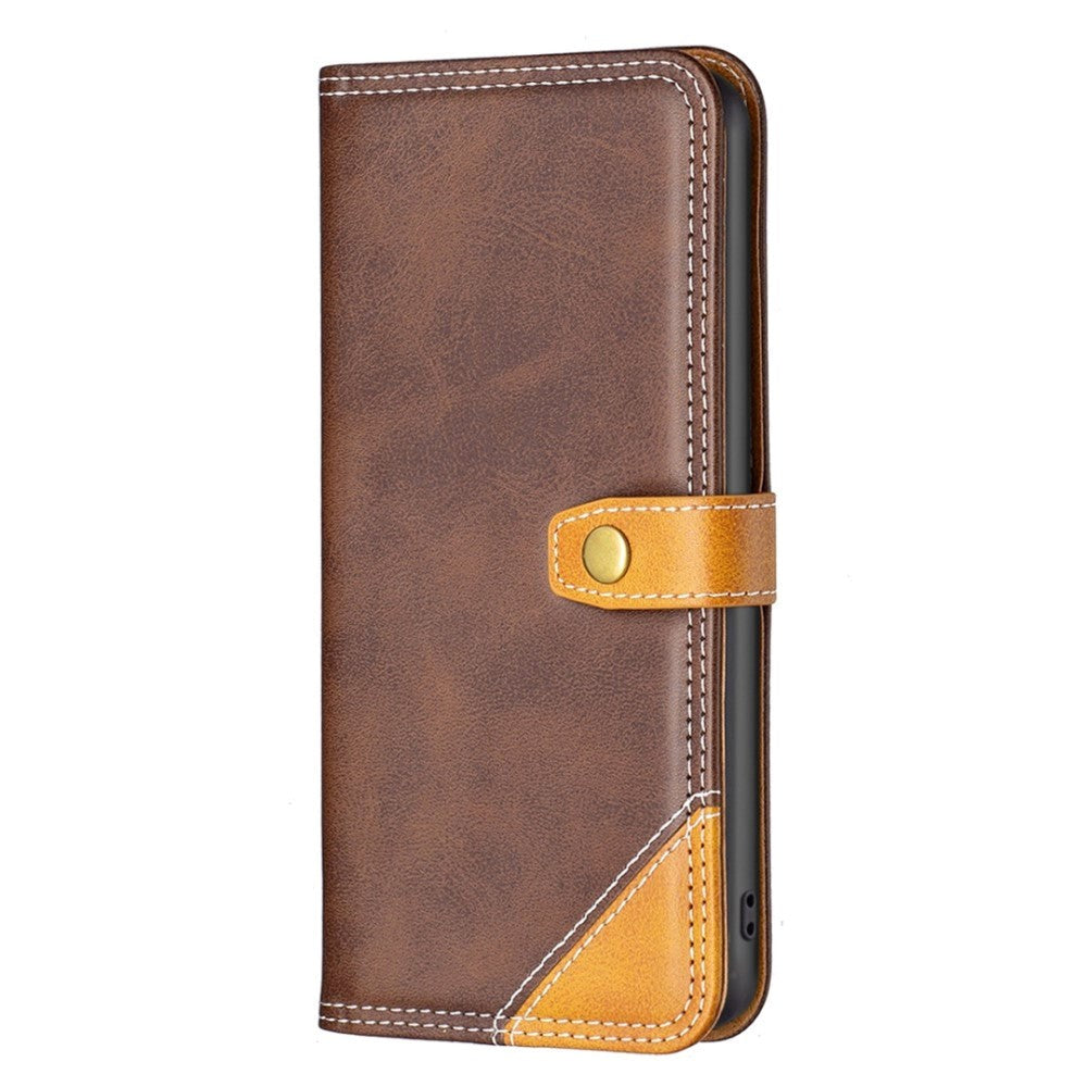 iPhone 14 Plus Soft Leather Wallet Case - Brown