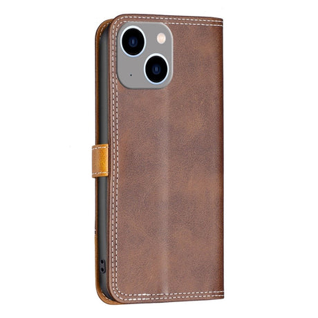 iPhone 14 Plus Soft Leather Wallet Case - Brown