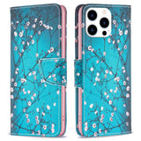 iPhone 14 Pro Leather Wallet Case & Print - Tree with Flowers