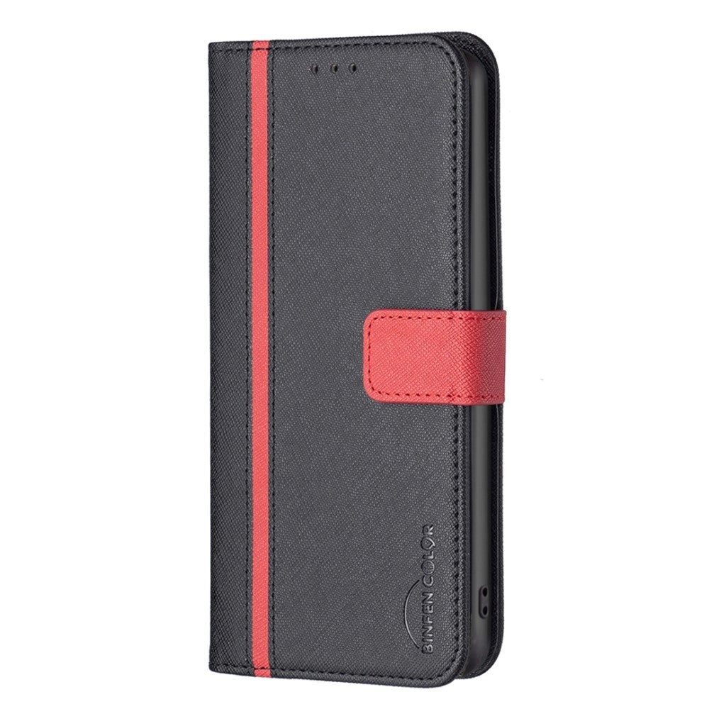 iPhone 14 Pro Matte Leather Wallet Case & Magnetic Lock - Black