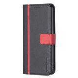 iPhone 14 Pro Matte Leather Wallet Case & Magnetic Lock - Black