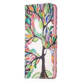 iPhone 14 Pro Max Leather Wallet Case & Print - Colorful Tree