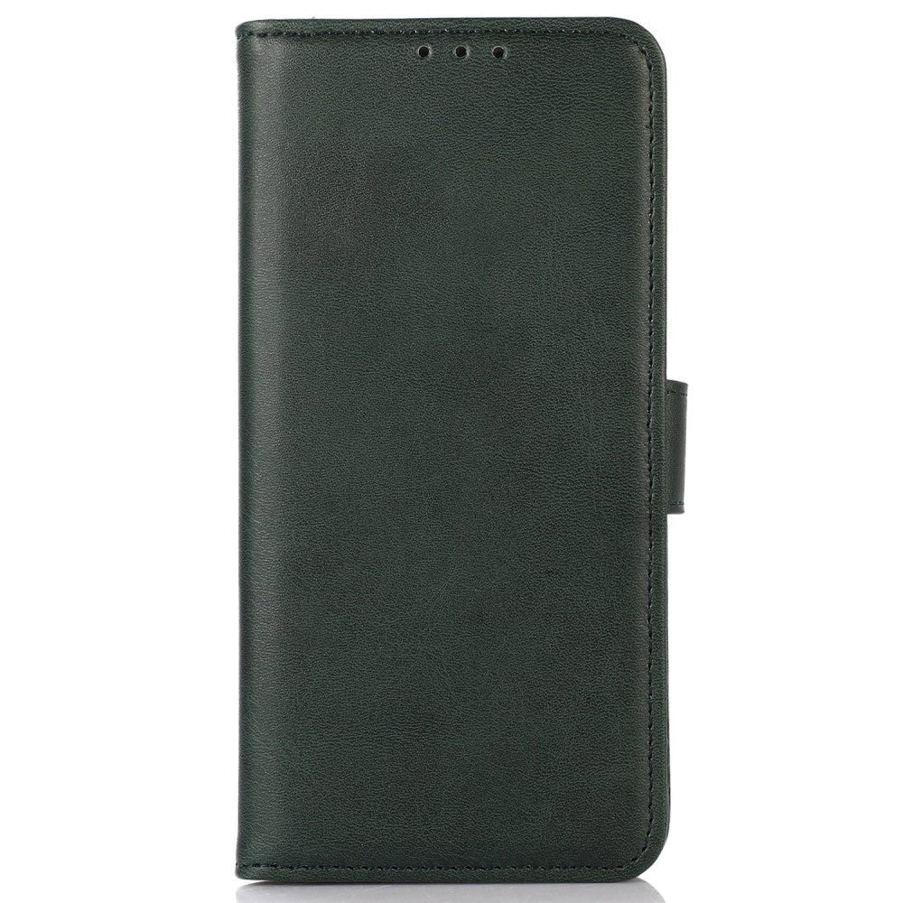 iPhone 14 Plus Leather Wallet Case - Green