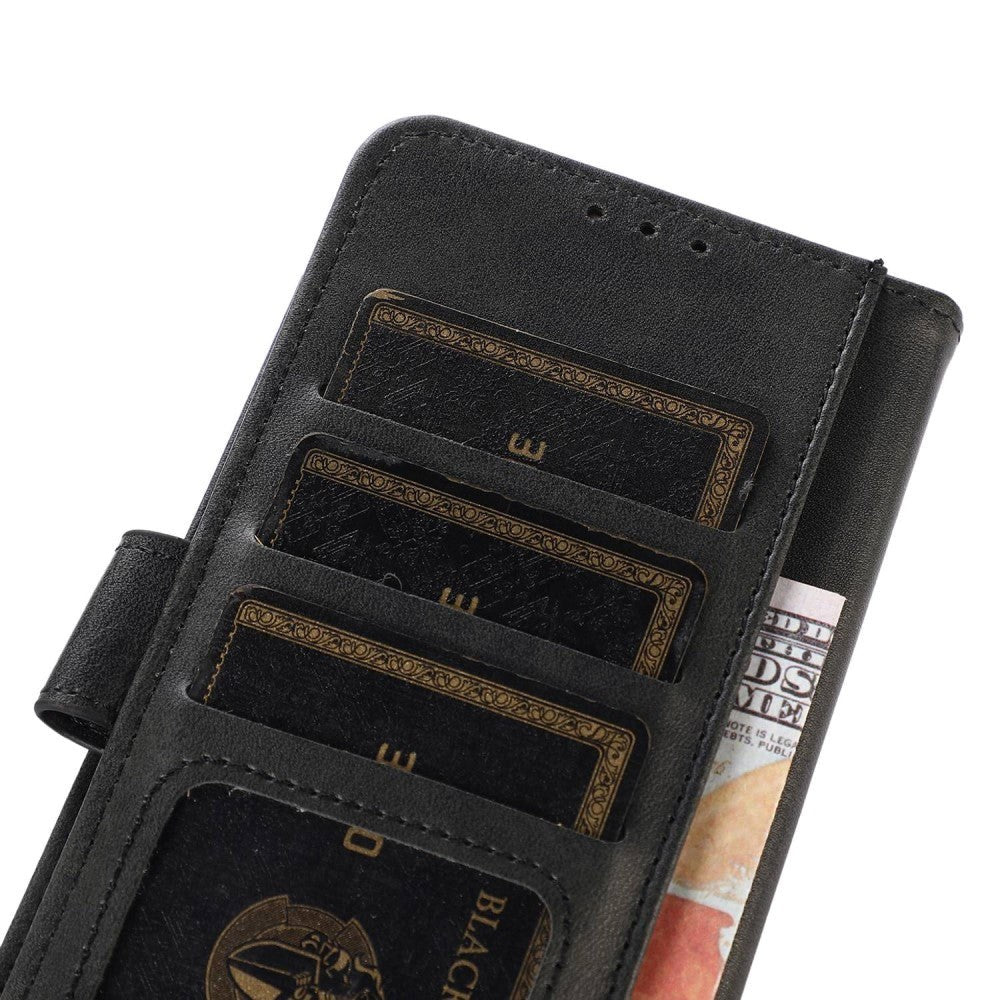 iPhone 14 Pro Leather Wallet Case - Black