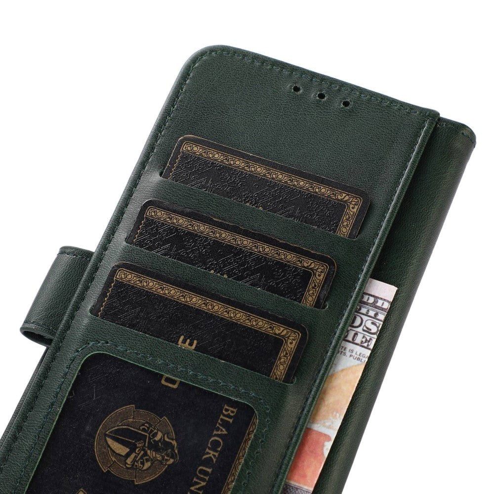 iPhone 14 Pro Leather Wallet Case - Green