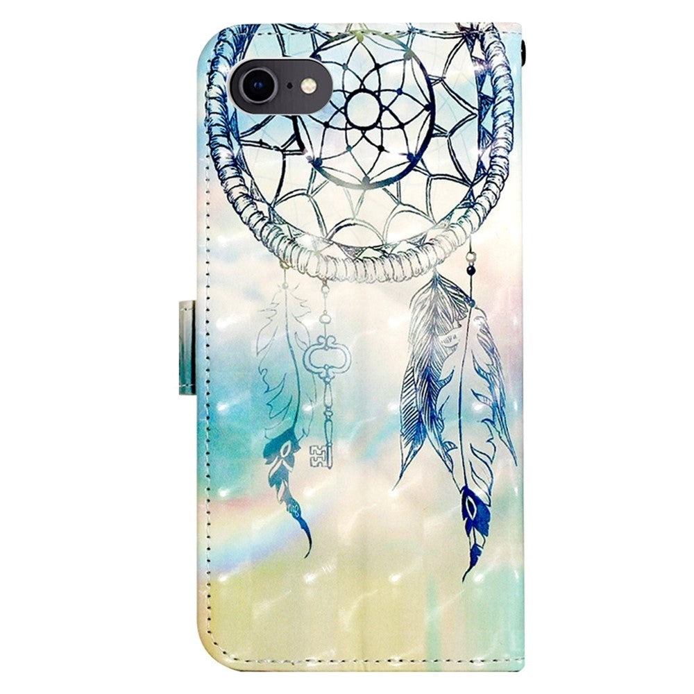 iPhone SE (2022 / 2020) / 8 / 7 Artificial Leather Flip Case with Strap & Purse - Dream Catcher