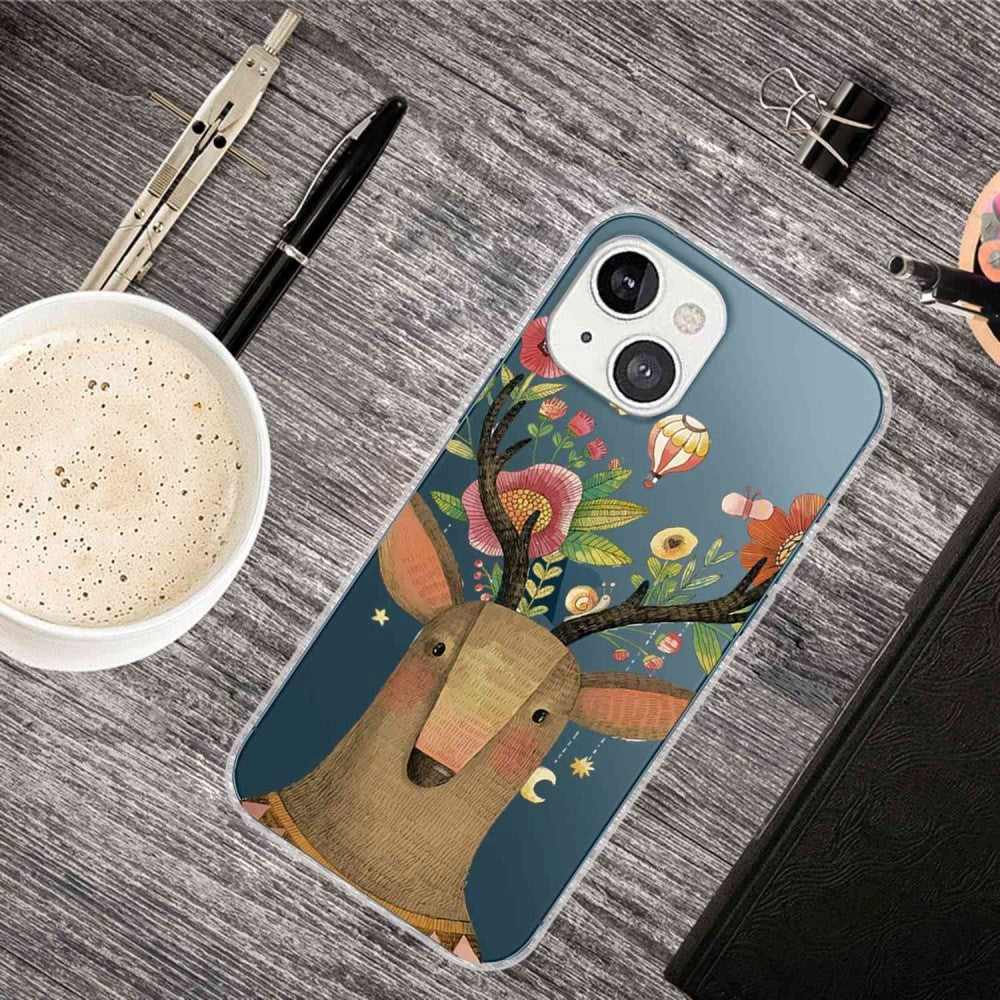 iPhone 14 Flexible Plastic Case - Deer