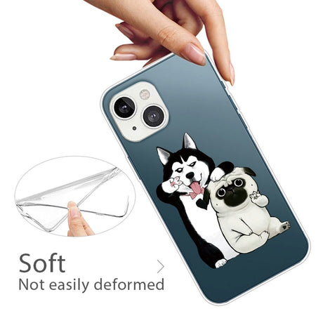 iPhone 14 Flexible Plastic Case - Two Dogs