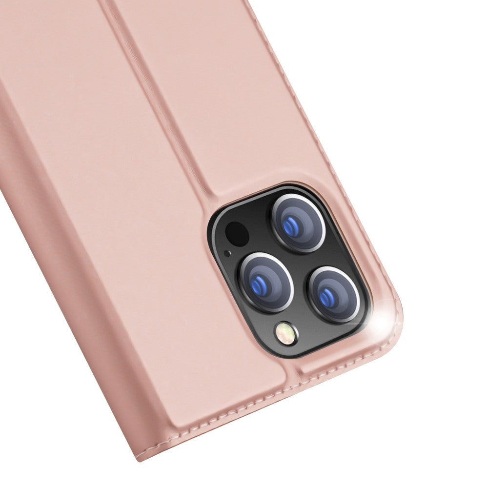 iPhone 14 Pro Dux Ducis Skin Pro Series Thin Wallet Case - Rose Gold