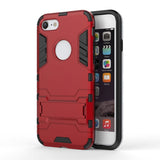 iPhone SE (2022 / 2020) / 8 / 7 Tough Case w. Stand - Red