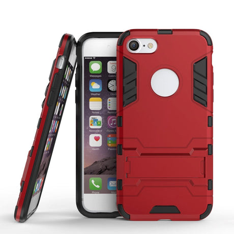 iPhone SE (2022 / 2020) / 8 / 7 Tough Case w. Stand - Red