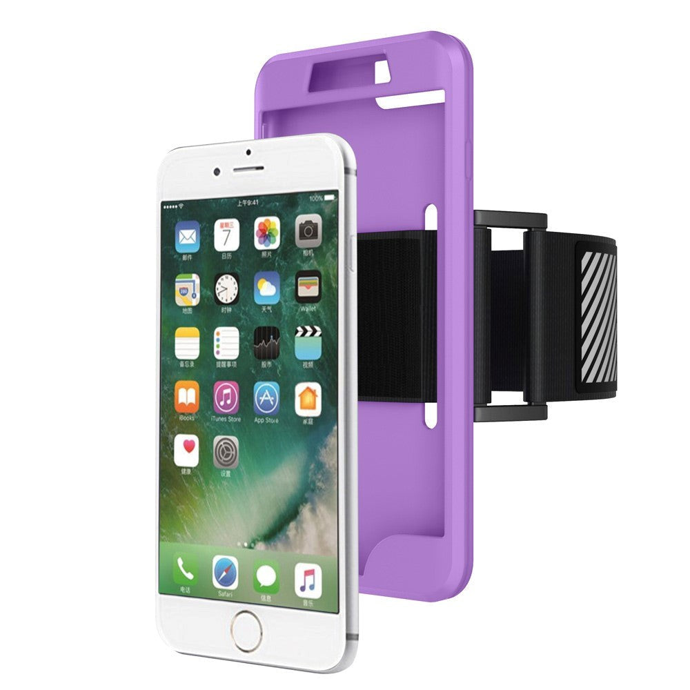 iPhone 8 Plus / 7 Plus Silicone Case / Sports Armband Purple