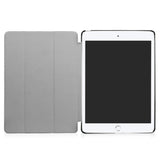 iPad (2018) / iPad (2017) Tri-Fold Leather Case "Don´t Touch My Pad" White / Black