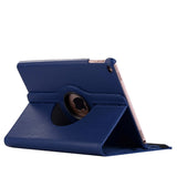 iPad (2018) / iPad (2017) Leather Case w. 360 Degree Stand Dark Blue