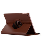 iPad (2018) / iPad (2017) Leather Case w. 360 Degree Stand Brown