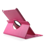 iPad 9.7 (2018-2017) / iPad Air / iPad Air 2 Litchi Leather Case w. 360 Degree Stand - Pink