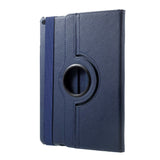 iPad 9.7 (2018-2017) / iPad Air / iPad Air 2 Litchi Leather Case w. 360 Degree Stand - Blue