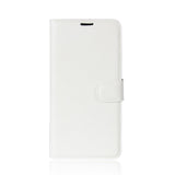 iPhone X / Xs Leather Wallet Case Soft Pouch White