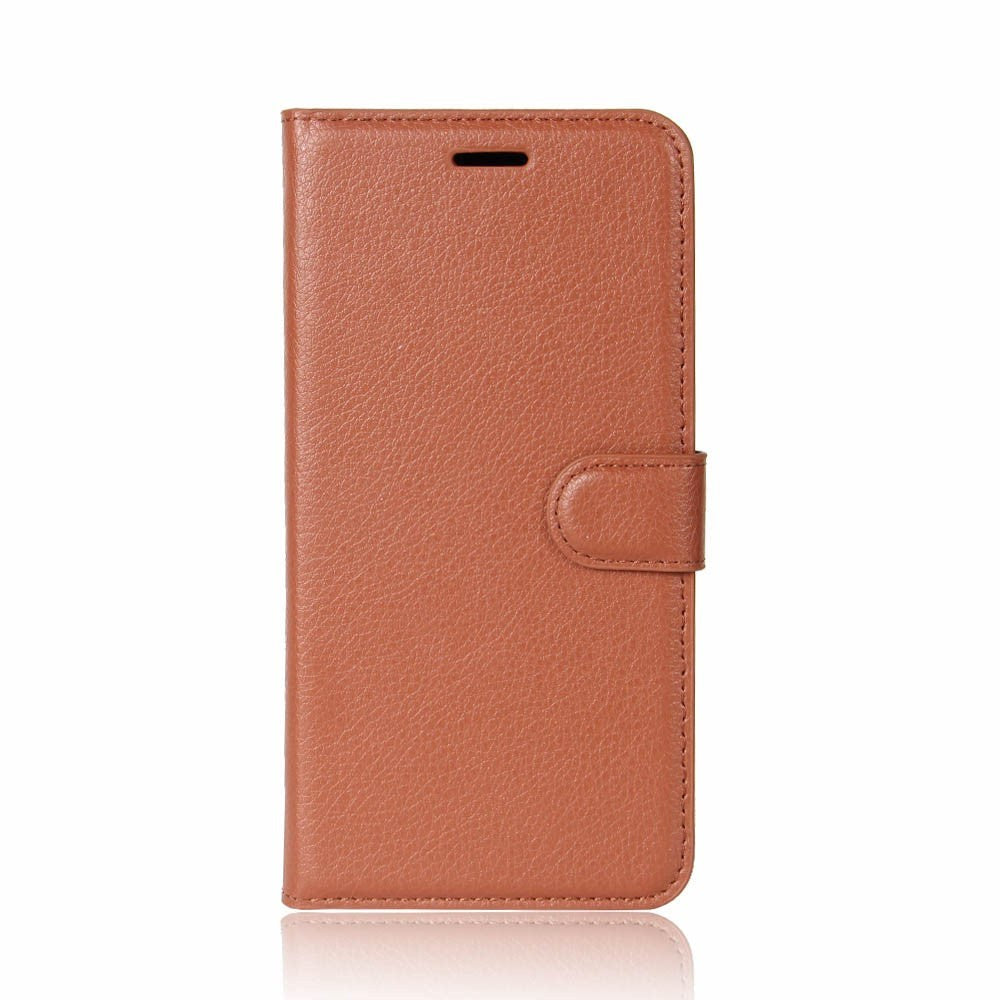 iPhone X / Xs Leather Wallet Case Soft Pouch Brown