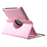 EIDERWOOD iPad 4 / 3 / 2 Faux Leather Flip Case with Elastic Band & Rotatable Function - Pink
