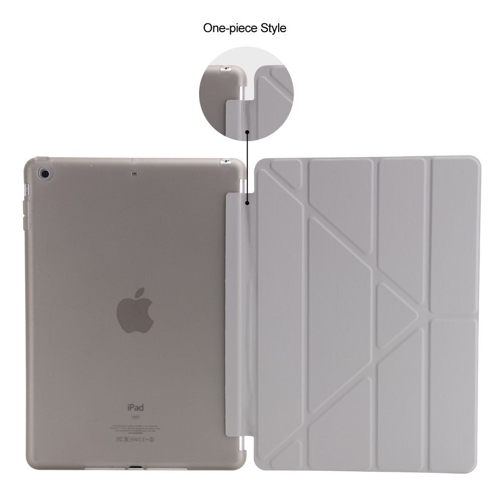 iPad (2018) / iPad (2017) Case - Flexible Origami Case - Grey