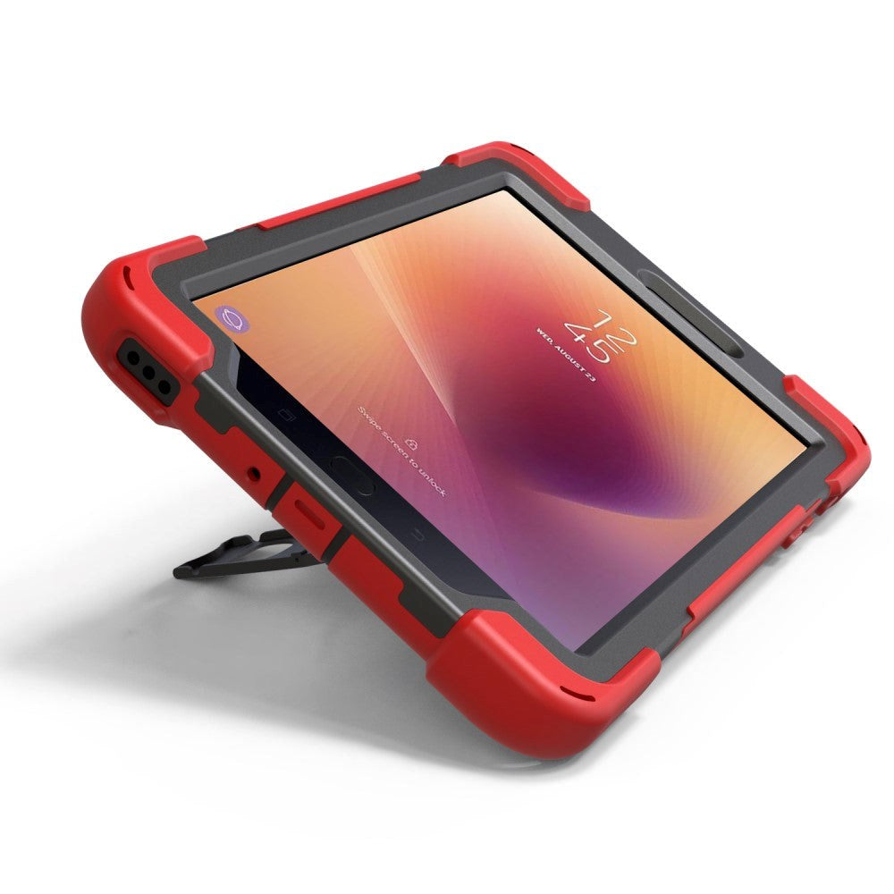 Samsung Galaxy Tab A 8.0 (2017) Durable Tough Case w. Flip Stand - Red