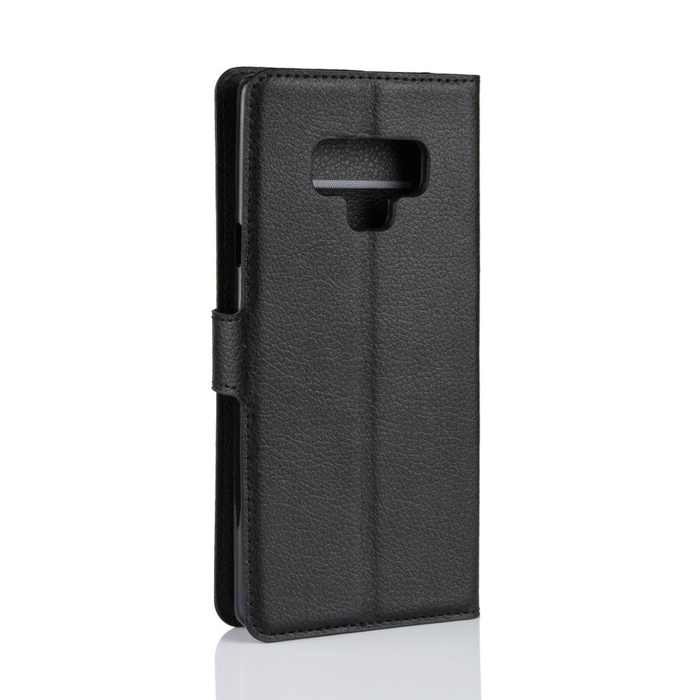 Samsung Galaxy Note 9 Soft Pouch Leather Wallet Case Black