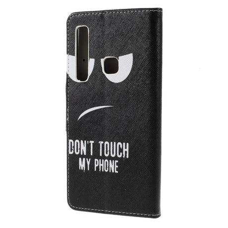 Samsung Galaxy A9 (2018) Leather Wallet Case "Don't Touch My Phone"