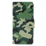 Samsung Galaxy A9 (2018) Leather Case w. Camouflage wallet