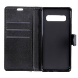 Samsung Galaxy S10+ (Plus) Soft Pouch Leather Wallet Case - Black