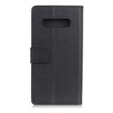 Samsung Galaxy S10 Thin Leather Wallet Case Black