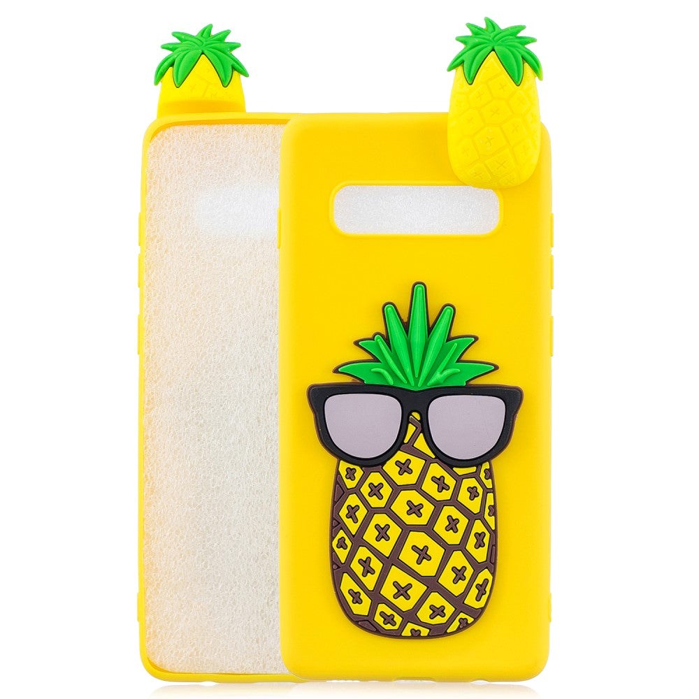 Samsung Galaxy S10 Flexible Plastic Case 3D - Pineapple