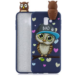 Samsung Galaxy J6+ (Plus) Flexible Plastic Case 3D Owl