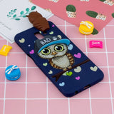 Samsung Galaxy J6+ (Plus) Flexible Plastic Case 3D Owl