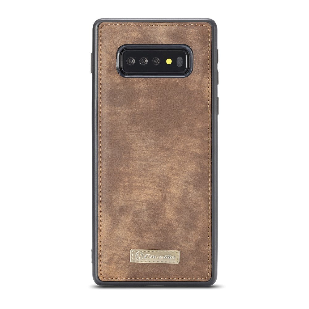 Samsung Galaxy S10+ (Plus) CASEME 2-in-1 Leather Wallet Case - Brown