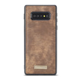 Samsung Galaxy S10+ (Plus) CASEME 2-in-1 Leather Wallet Case - Brown