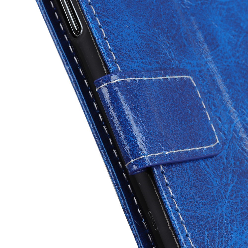 Samsung Galaxy A40 Leather Wallet Case - Blue