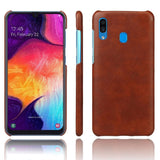 Samsung Galaxy A30 Leather Case - Brown