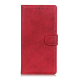 EIDERWOOD Samsung Galaxy A30s / A50 Faux Leather Flip Case with Cardholder & Stand Function - Red