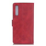 EIDERWOOD Samsung Galaxy A30s / A50 Faux Leather Flip Case with Cardholder & Stand Function - Red