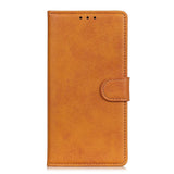 EIDERWOOD Samsung Galaxy A30s / A50 Faux Leather Flip Case with Cardholder & Stand Function - Brown