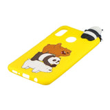 Samsung Galaxy A30 Flexible Plastic Case 3D Panda and Bears