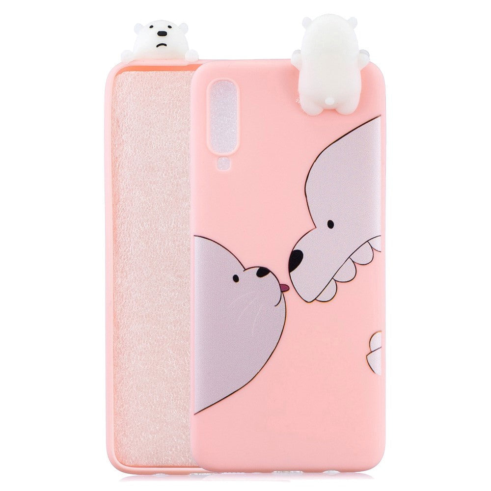 Samsung Galaxy A70 Flexible Plastic Case 3D Bears