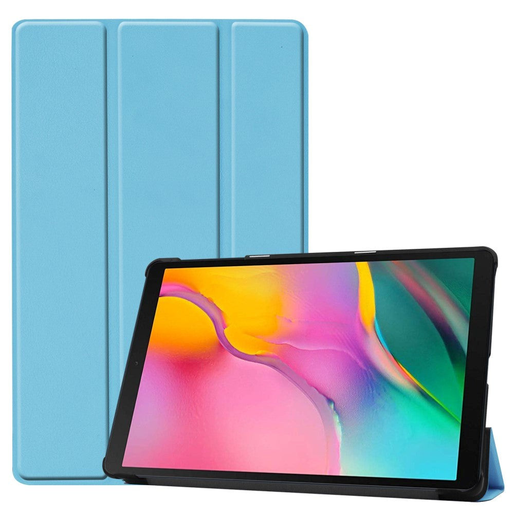 Samsung Galaxy Tab A 10.1" (2019) Foldable Leather Case with Stand Function - Light blue