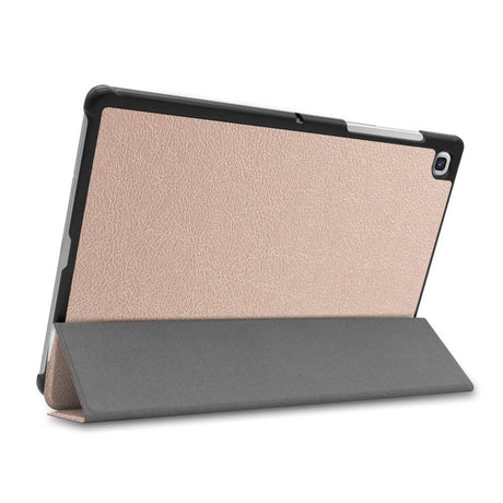 Samsung Galaxy Tab S5e Foldable Leather Case with Stand Function - Gold