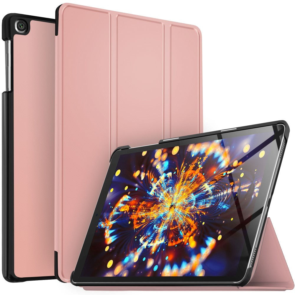 Samsung Galaxy Tab A 10.1" (2019) Tri-Fold Leather Case with Stand Function - Pink