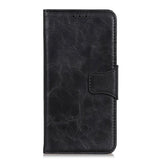 Samsung Galaxy A20s Neutral Leather Wallet Case Black