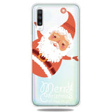 Samsung Galaxy A30s/A50 Flexible Plastic Christmas Case - Cute Santa