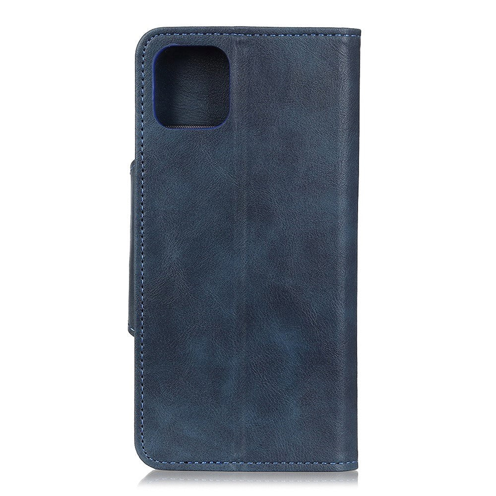 Samsung Galaxy A51 Vintage Leather Wallet Case - Blue