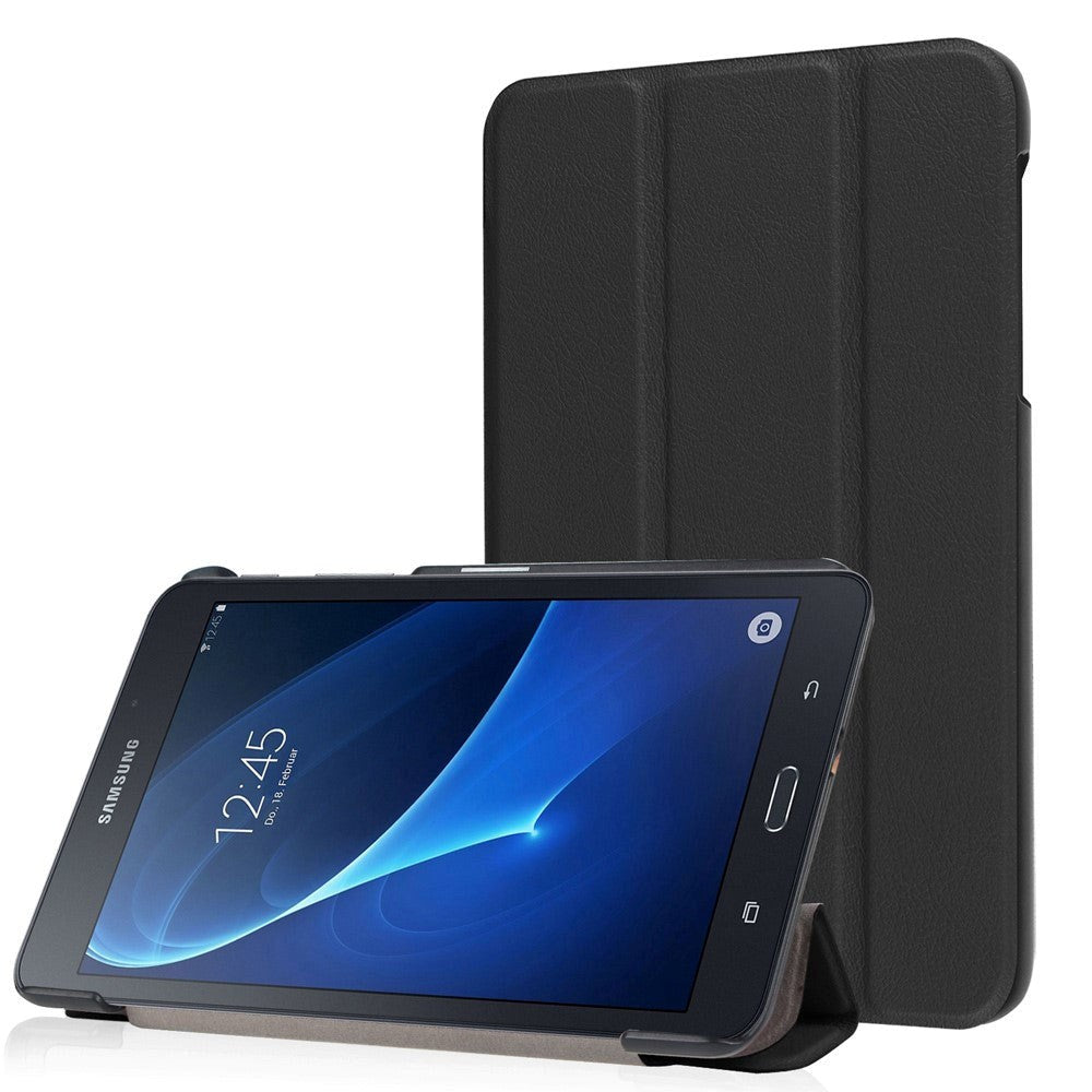 Samsung Galaxy Tab A 7.0" (2016) Tri-Fold Smart Leather Case Black